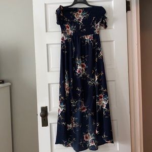 Comfy navy floral dress